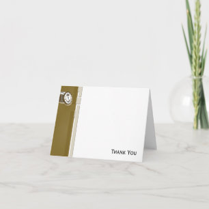 Time is Money Letterpress Thank You Card