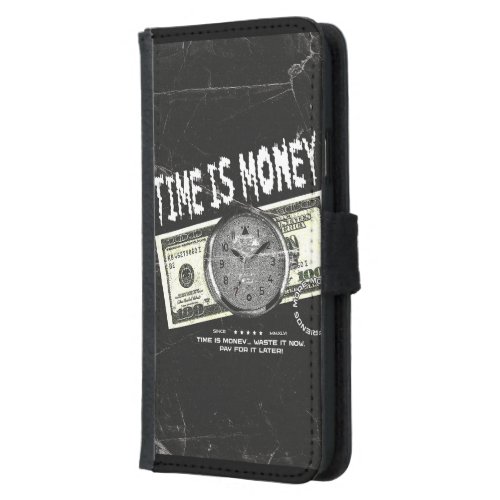 Time is Money  Samsung Galaxy S5 Wallet Case
