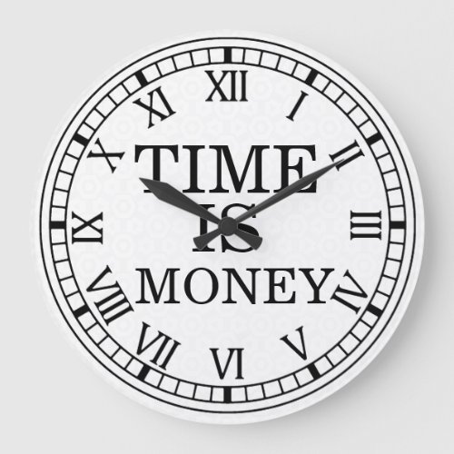 Time Is Money Wall Clock