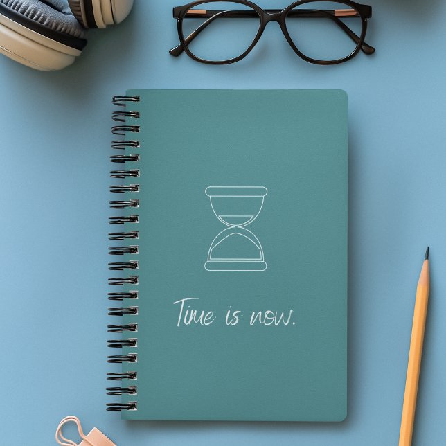 Time is now Quote l Modern Blue Pastel Weekly  Planner (Creator Uploaded)