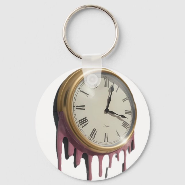 Time is Running Out Keychain (Front)