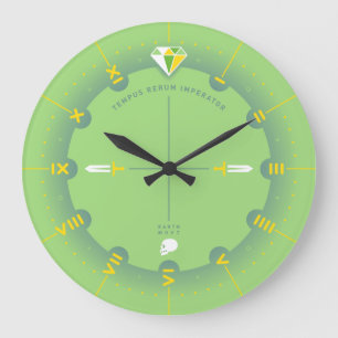Time Is The Ruler of All Things Large Clock
