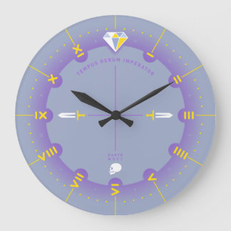 Time Is The Ruler of All Things Large Clock