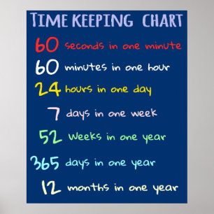 Time Keeping Chart Education Teaching Preschool.