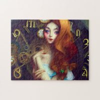 Time Keeps Moving AI Generated Art Jigsaw Puzzle