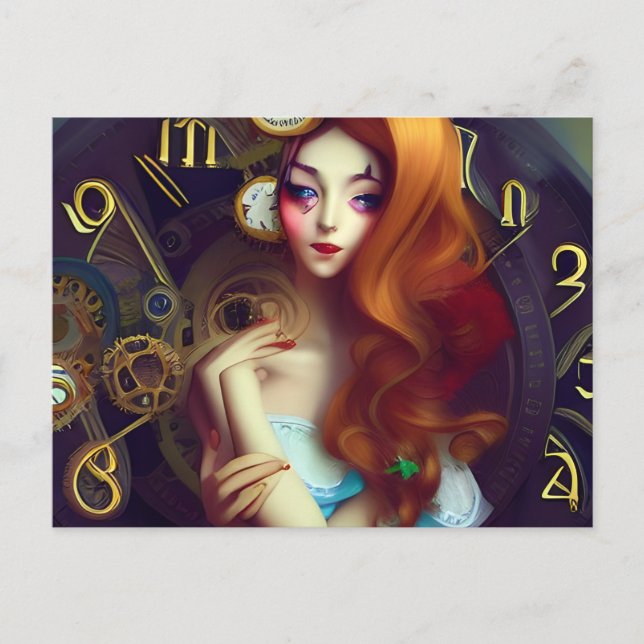 Time Keeps Moving Postcard (Front)