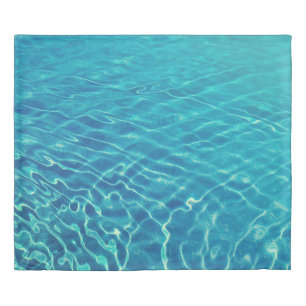 Time lapse photography of blue body of water duvet cover