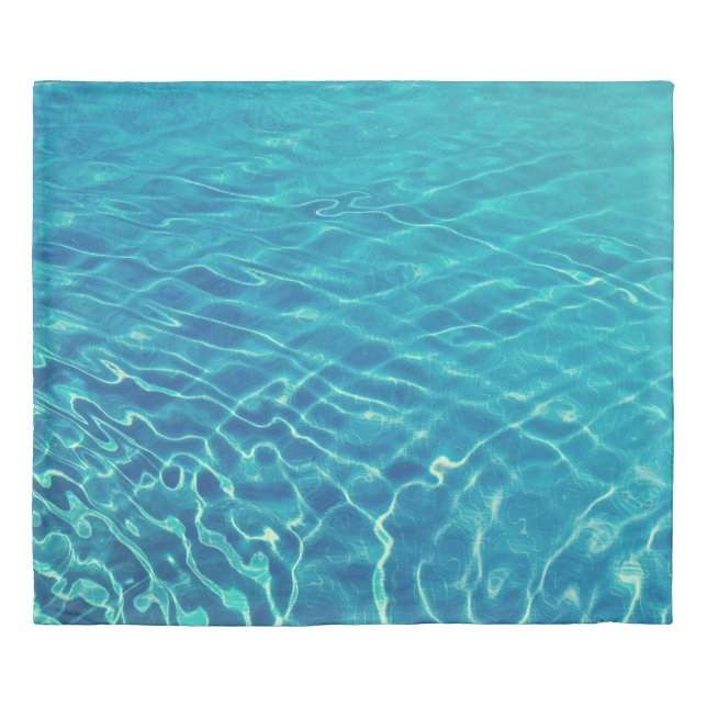 Time lapse photography of blue body of water duvet cover (Front)