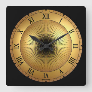 Time Machine ~ Black Hole ~ Time Travel ~ Square Wall Clock