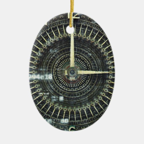 Time Machine Ceramic Ornament