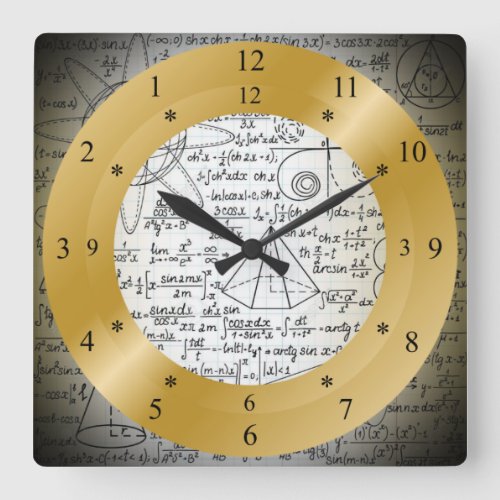 Time Machine ClockFantasy ClockUnique Square Wall Clock