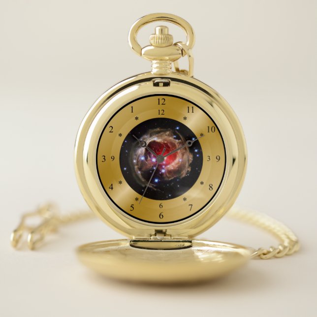 Time Machine Clock~V838 Monocerotis~Star Outburst~ Pocket Watch (Inside)