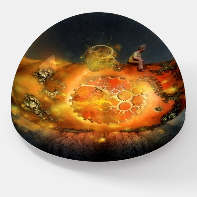 time machine paperweight (Angled)