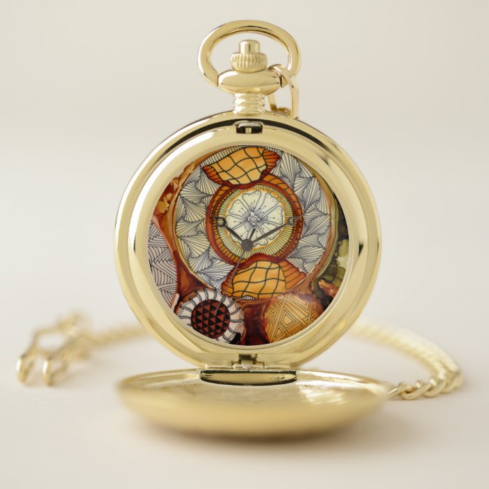 Time Machine Pocket Watch Zazzle Com