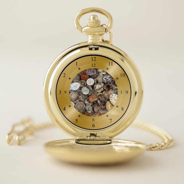 Time Machine Pocket Watch ~ Old Watches Time Warp (Inside)
