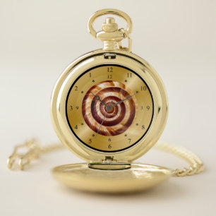 Time Machine Pocket Watch ~ Snail Spiral  ~