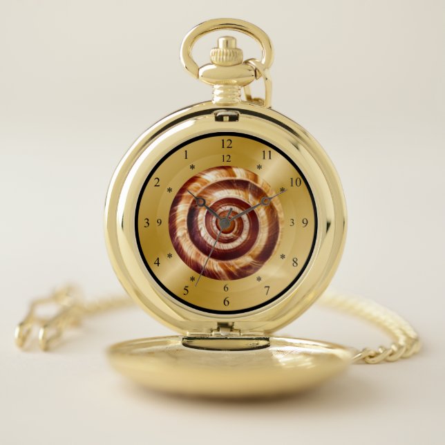 Time Machine Pocket Watch ~ Snail Spiral  ~ (Inside)