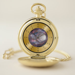 Time Machine Pocket Watch ~ Space Wormhole ~ * ~