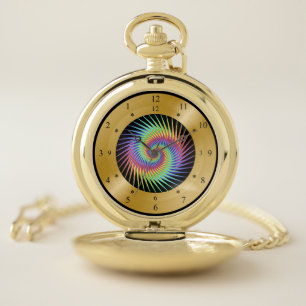 Time Machine Pocket Watch ~ Spiral Vortex ~ ^ ~