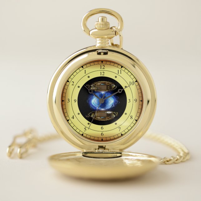 Time Machine Portal ~ Time/Space/ Continuum ~  Pocket Watch (Inside)