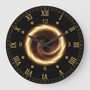 Time Machine ~ Spiral Fire Vortex ~ Time Portal ~  Large Clock