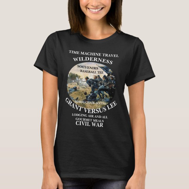 TIME MACHINE TRAVEL BATTLE OFTHE WILDERNESS T-Shirt (Front)