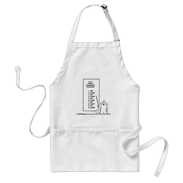 Time Management Adult Apron (Front)