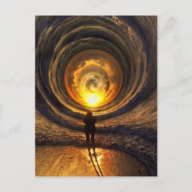 Time Moves In Waves | Postcards (Front)