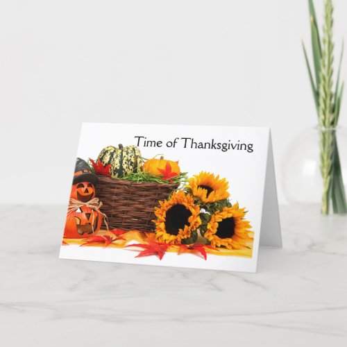 Time of Thanksgiving Holiday Card