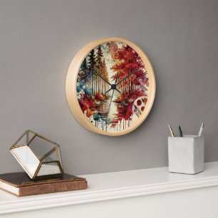 Time of the Seasons Artistic Wall Clock