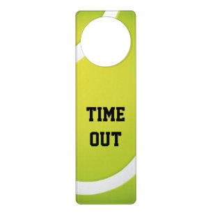 Time Out Cool Tennis Sport Door Hanger