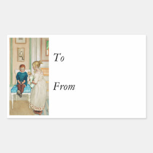 Time Out in the Corner Rectangular Sticker