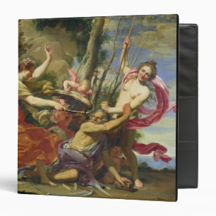 Time Overcome by Youth and Beauty 3 Ring Binder