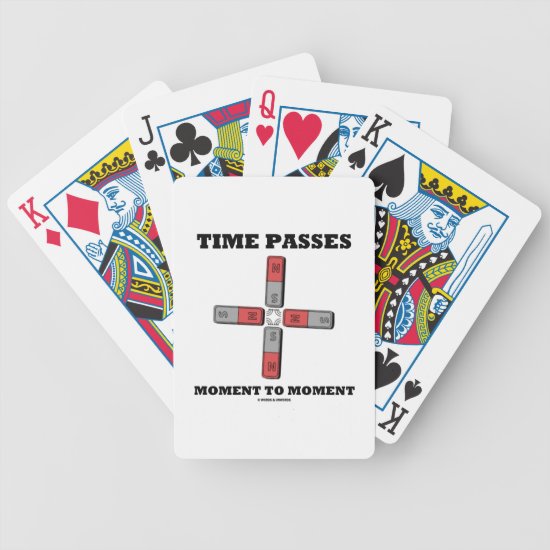 Time Passes Moment To Moment (Magnetic Quadrupole) Bicycle Playing Cards