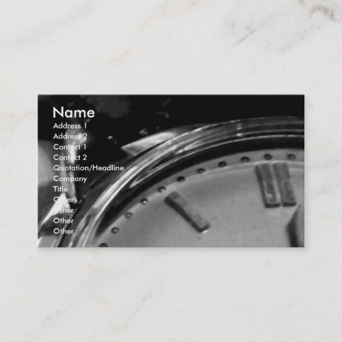 Time Piece Business Cards