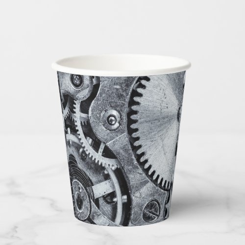 Time Piece Mechanics Paper Cups