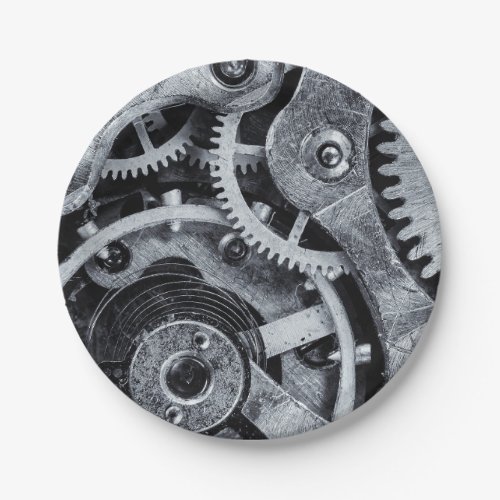 Time Piece Mechanics Paper Plates