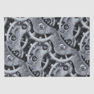 Time Piece Mechanics Tissue Paper