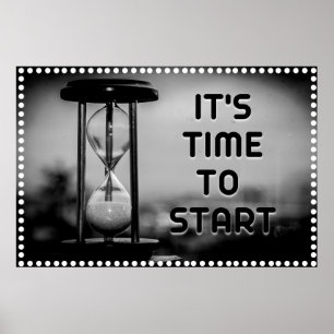 "Time" Positive Wall art Poster