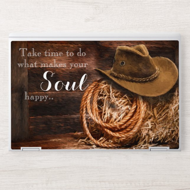 Time Quote HP Laptop Skin (Front)