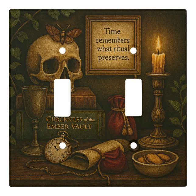 Time Remembers Light Switch Cover (Front)