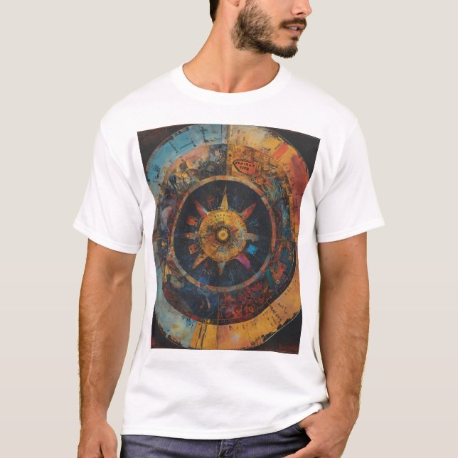 Time’s Tapestry: The Astrolabe Story T-Shirt (Front)