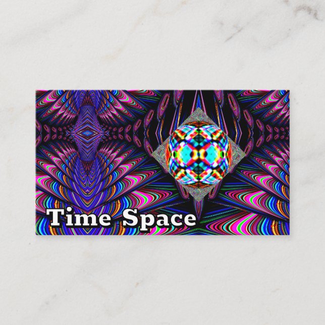 Time Space ( you may change the words ) Business Card (Front)