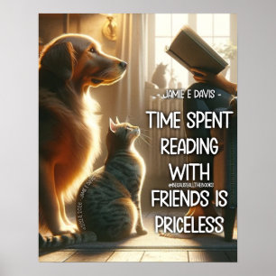 Time Spent Reading with Friends Poster