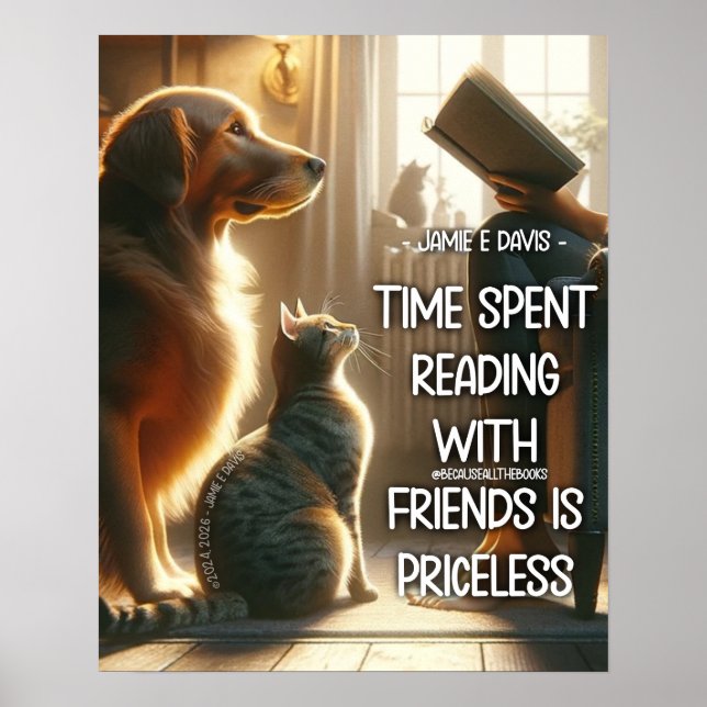 Time Spent Reading with Friends Poster (Front)