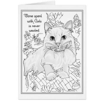 Time Spent With Cats by MaggieRossCats at Zazzle