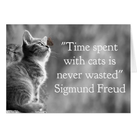 Time Spent with Cats . . . Cards (Front Horizontal)