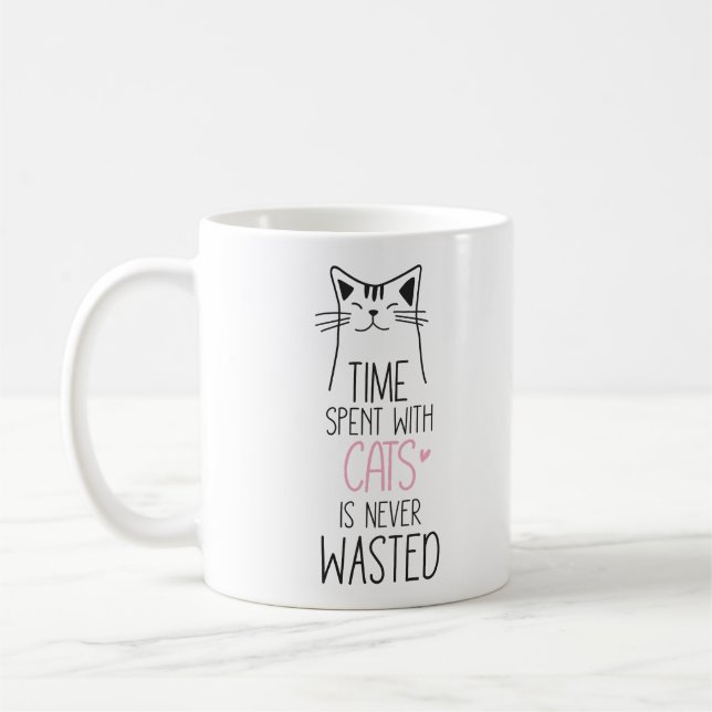Time Spent With Cats Coffee Mug (Left)