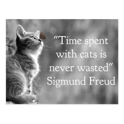 Time Spent with Cats . . . Postcard