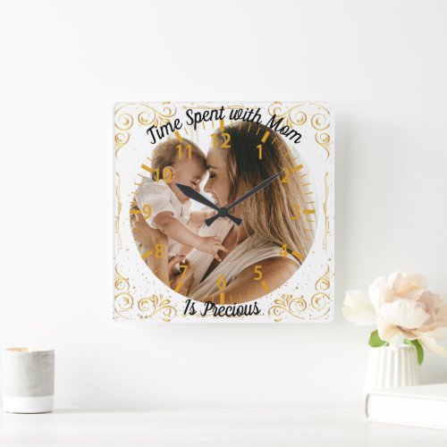 Time Spent with Mom wall clock